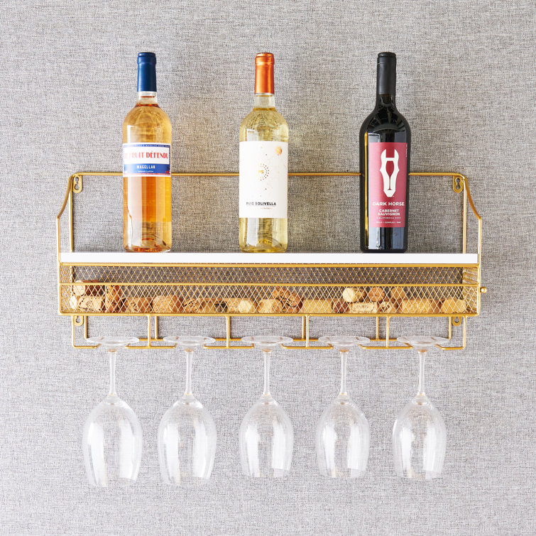 Wine rack on sale with cork storage